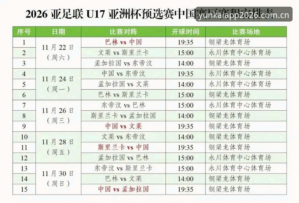 U17世界杯分组深度解析：云开全站平台老用户带你速览中国足球新生代命运